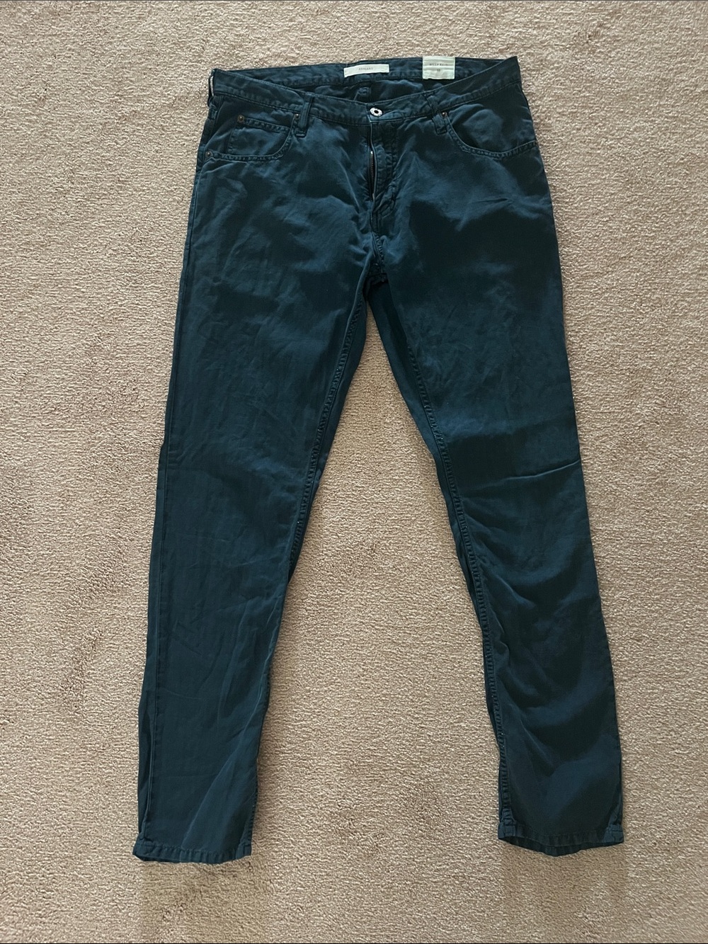 Billy Reid Ashland 5 pocket Teal pants
